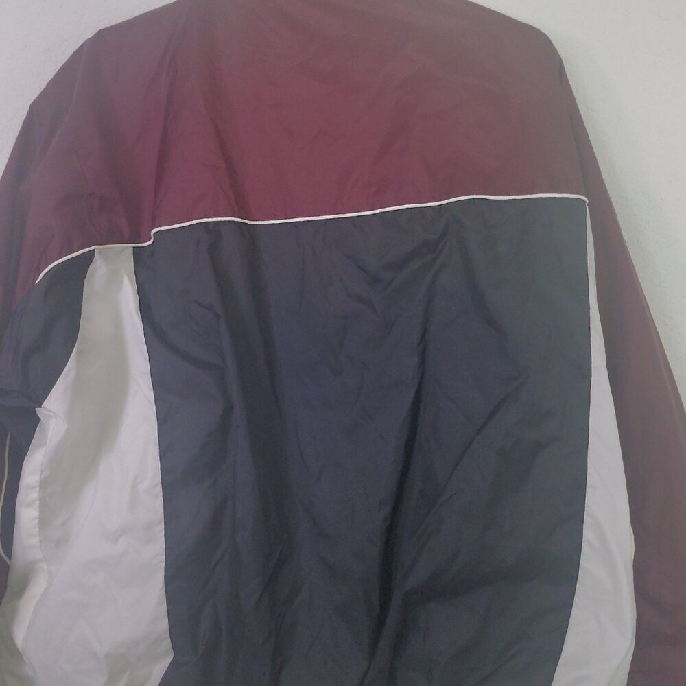 Vintage Cheetah Jacket Unisex M 80s 90s Colorblock Retro Windbreaker - Picture 10 of 11